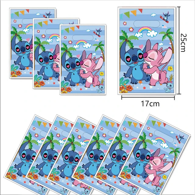 Lilo Stitch Birthday Party Decorations Disposable Tableware Include Plate Tablecloth Banner Balloon For Kid Baby Shower Supplies
