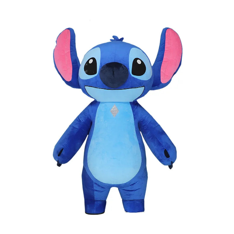 Brand New Blue Lilo & Stitch Mascot Costume Inflatable Cosplay Suits Cartoon Character 2m/2.6m Inflatable Costume For Adults