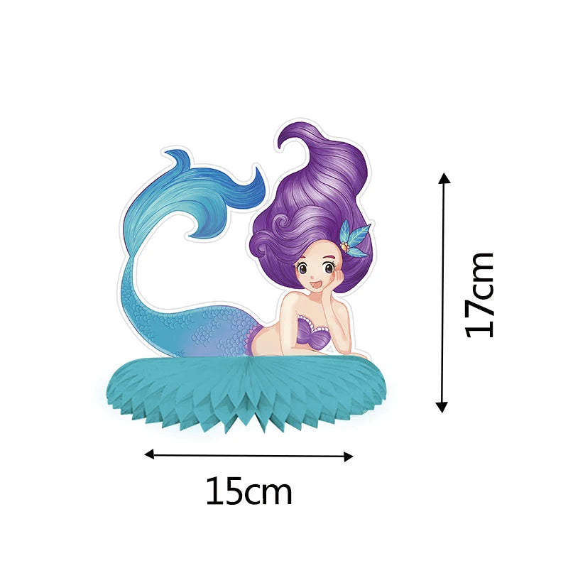Little Mermaid Party Favors Memmaid Glasses/Tattoo Stickers/Headband/Clap Circle Toy Girls Birthday party gift Decor Baby Shower