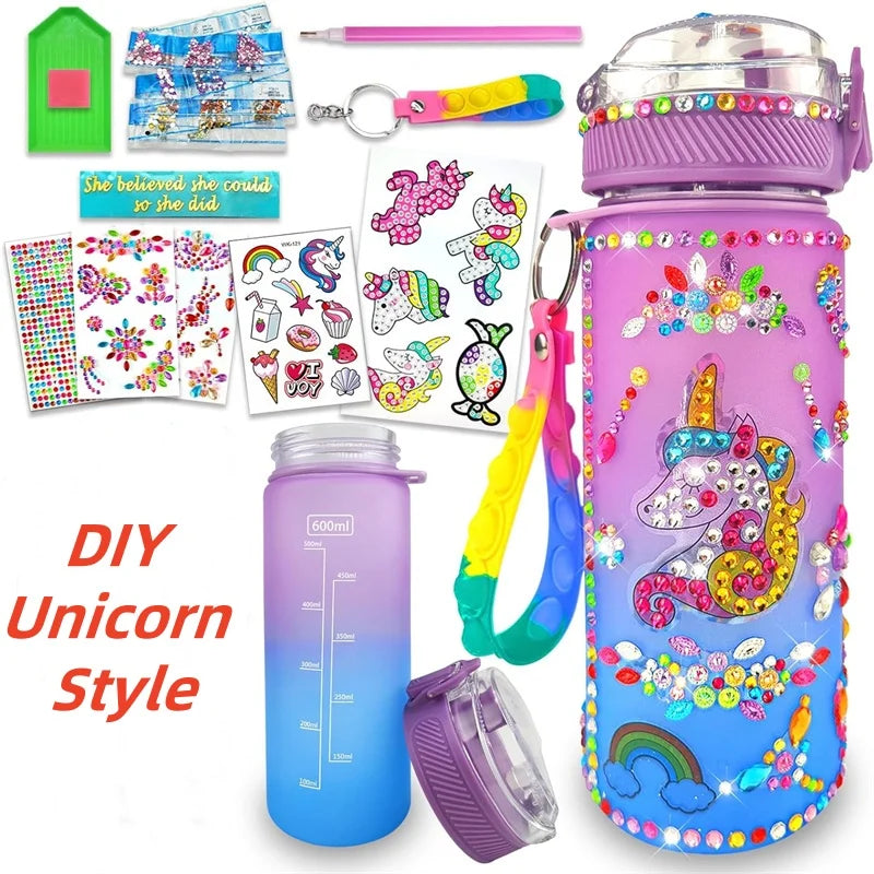 Decorate Your Own Water Bottle Kits for Girls DIY Mermaid Birthday Decorations Arts and Crafts  Toys Christmas Gift