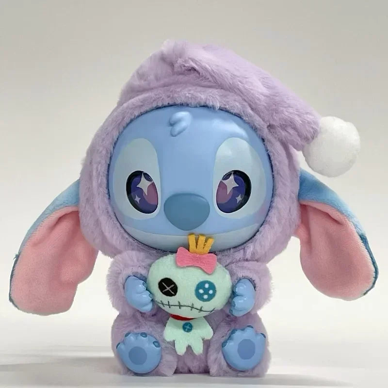 Miniso New Stitch Eat Some Thing Before Sleep Series Vinyl Blind Box Bag Pendant Cute Plush Doll Mystery Box Toy Surprise Gifts