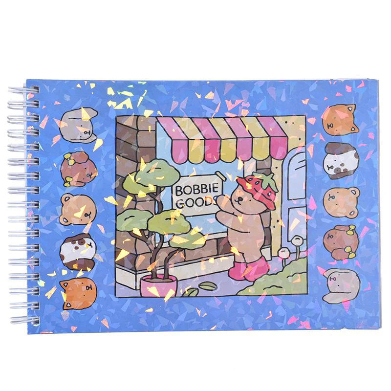 Coloring Book Cute And Cozy For Adults & Teens Same Style Different Color Cover Creative Pudding Bear Graffiti Coloring Notebook