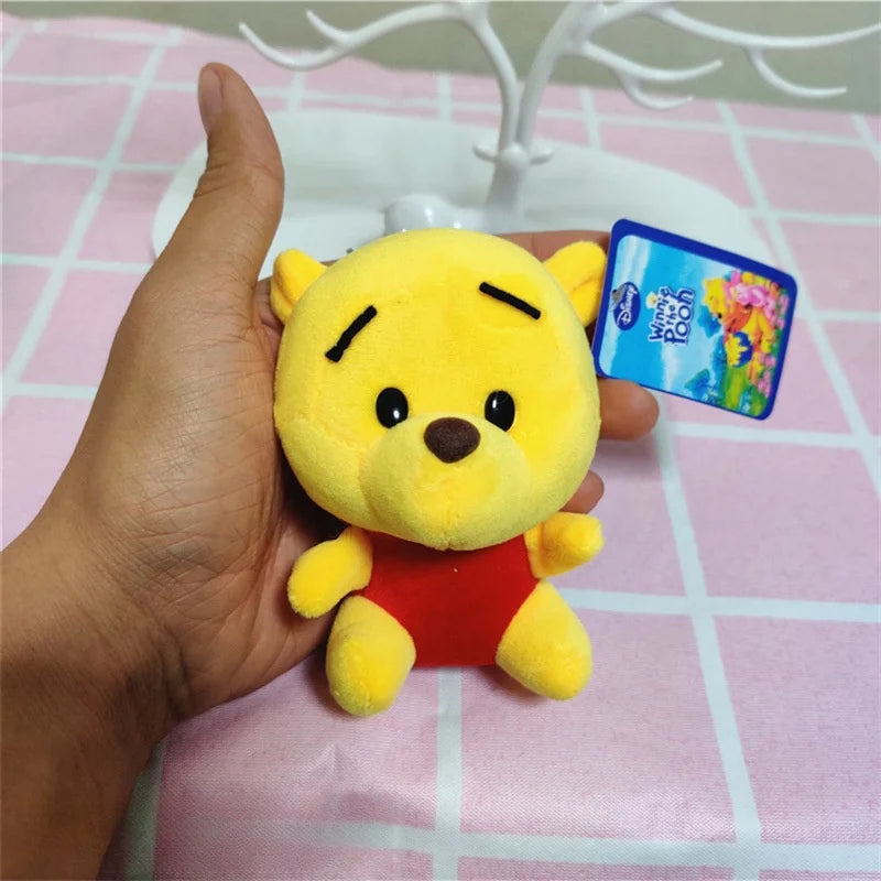 Wholsale 20pcs/lot 10cm Winnie the Pooh Lilo Stitch Plush Toys Cute Rabbit Daisy Animal Stuffed Small Pendant Gifts For Kids