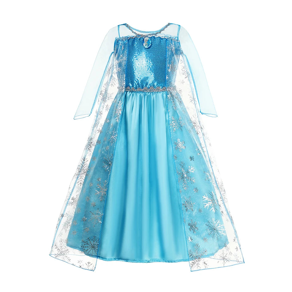 2025 Carnival Party Ball Dress, children's dress Princess dress, Cosplay Princess dress + accessories