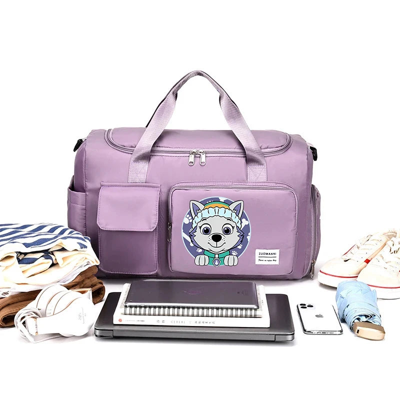PAW Patrols Kids Large Capacity Traveling Bag Children Anime Printed Duffel Bags Boy Girl Cartoon Cute Luggage Handbag Gift 2024