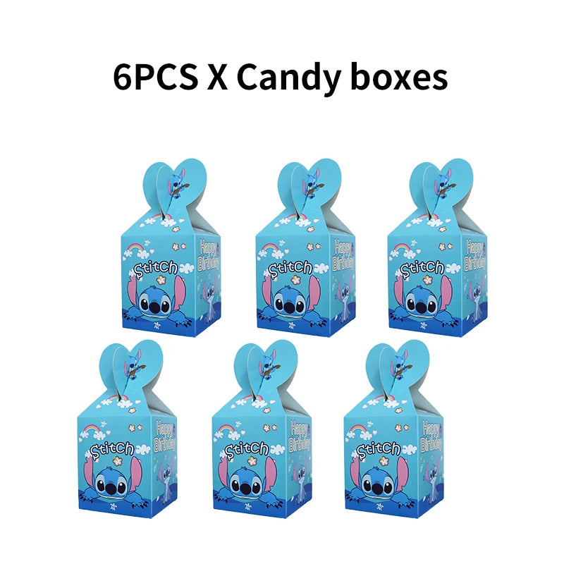 New Stitch Birthday Party Decoration Tableware Balloons Cups Plates Banner Straws Lilo And Stitch Theme Party Supplies Toy Gifts