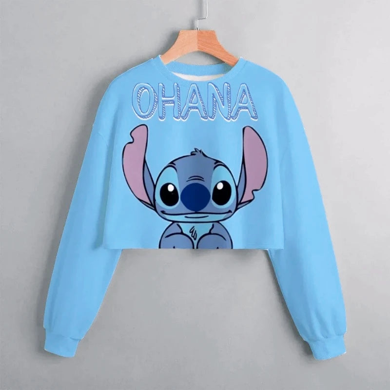 23024New Lilo & Stitch Cartoon Anime Hoodie for Boy Girl Kids 3D Print Women Clothing Coat Streetwear Sweatshirt Zipper