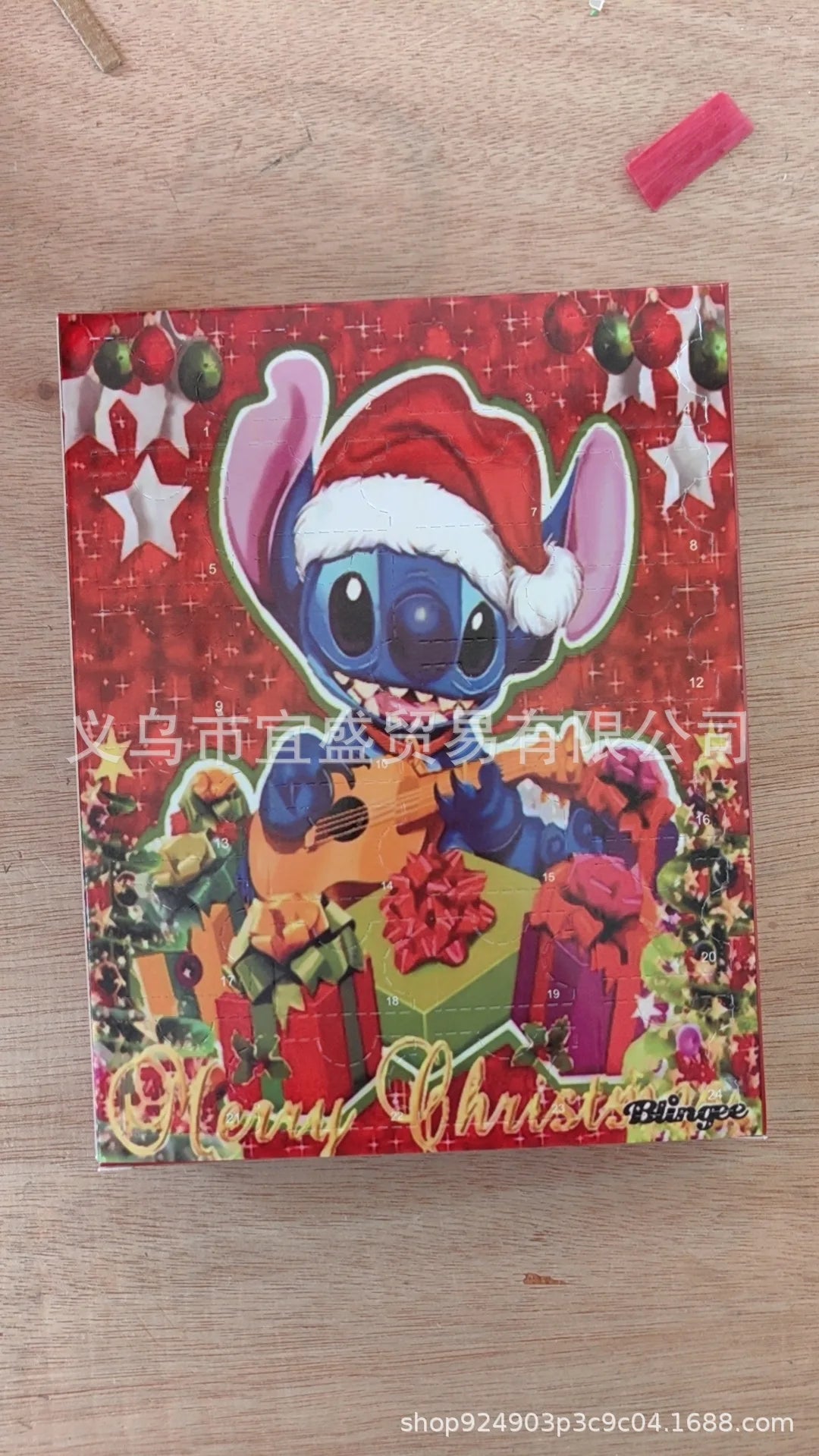 New Hot Stitch Mickey Christmas Advent Calendar Bracelets 24 Days Xmas Countdown Calendar Diy Jewelry Making Kit Girl Xmas Gifts