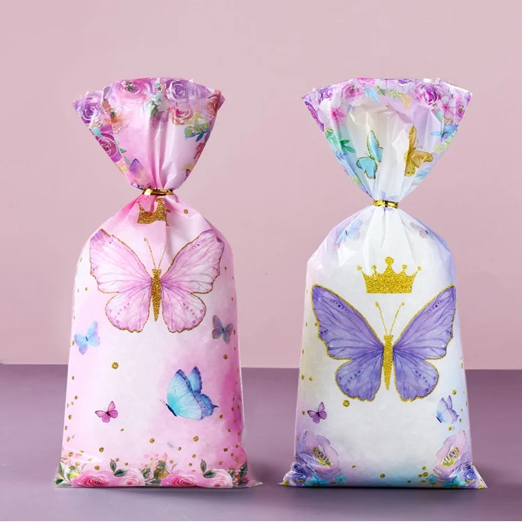 25/50/100pcs Unicorn Candy Bags Gift Packing Bags Birthday Party Decor Gift Bag for Guest Girl Birthday Supplies Baby Shower