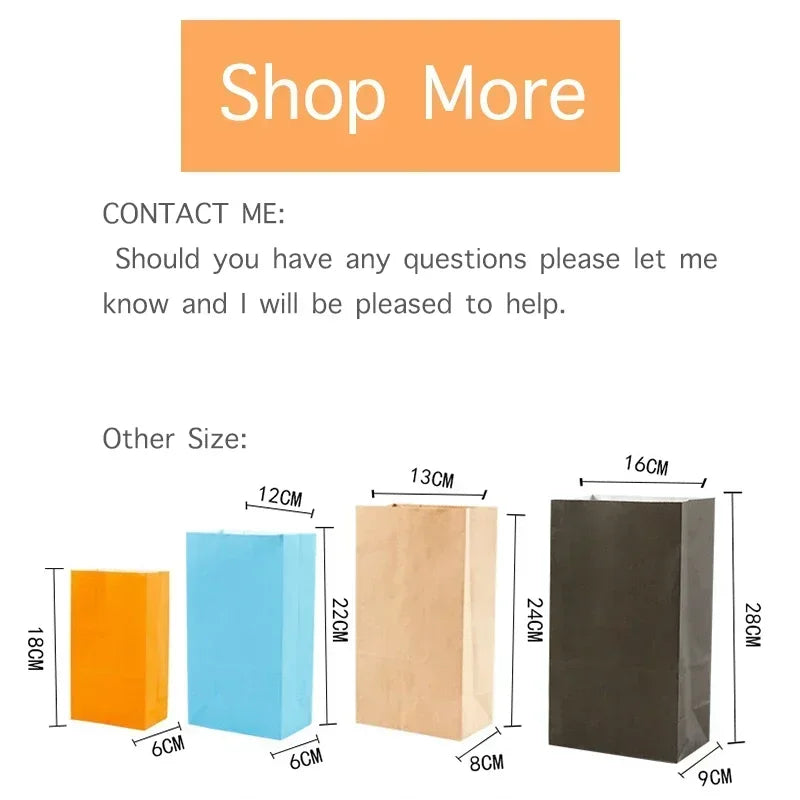 10 pcs Colorful Solid Stripe and Polka Dot Stand-Up Bags with Stickers - 18x9x6cm Favor Gift Packing Treat Bags for Wedding