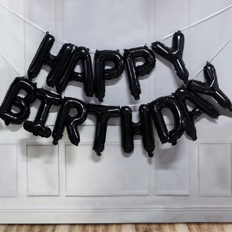 Balloons Party Supplies Birthday Decoration Happy Anniversary Baby Shower Girl Boy Gender Reveal Children's Blue Foil Balloon