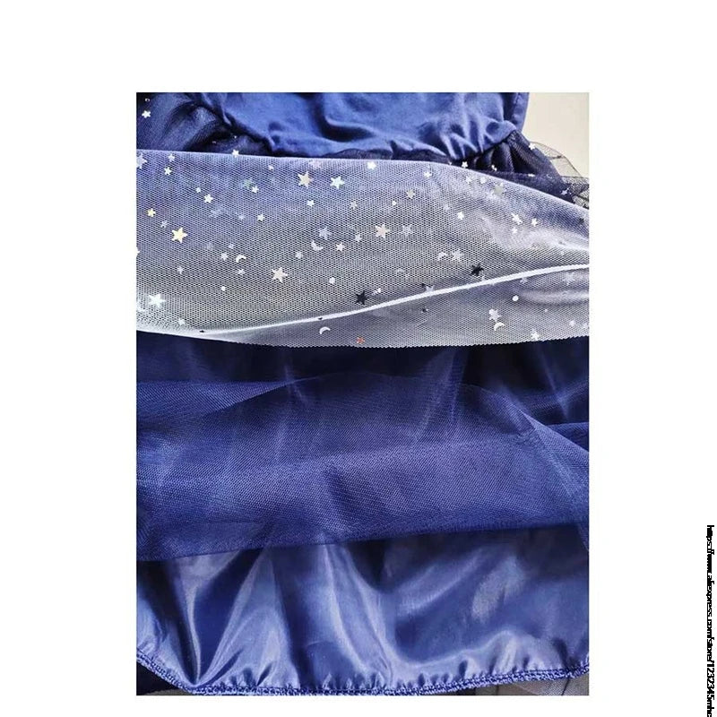 Lilo And Stitch Dresses Girls Dress Cartoon Princess Dress Kids Costume 3D Print Beautiful Skirt 1-10 Years Child Clothes
