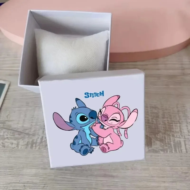 Cute Stitch Watch Cartoon Lilo & Stitch Kawaii Silicone Quartz Watch Anime Peripherals Children Birthday Gifts Boys Toys