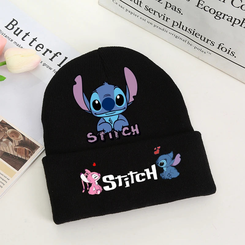 Stitch Winter Hats for Women Men Beanies Knitted Solid Cute Hat Girls Autumn Female Beanie Caps Warmer Bonnet Ladies Casual Cap