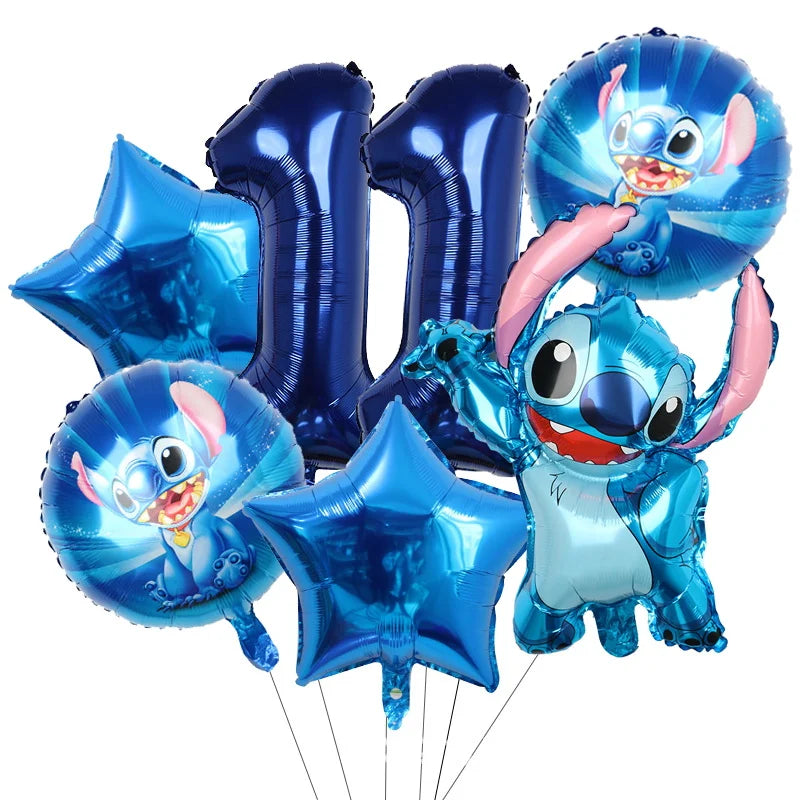 Stitch Party Supplies For Child Lilo And Stitch Birthday Party Decorations Balloons Banner Tablecloth Backdrop Tableware