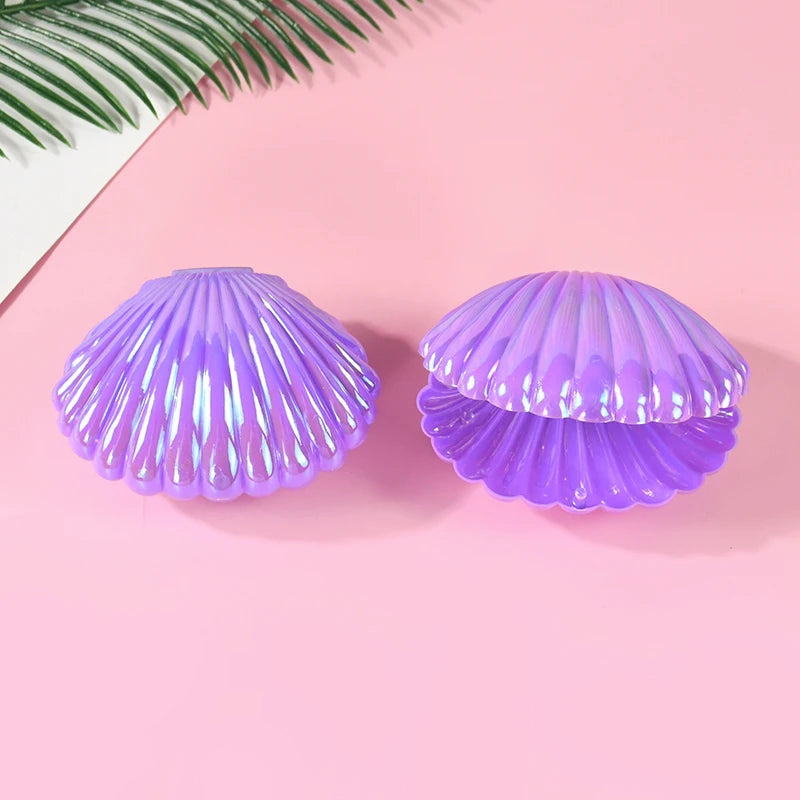 5/10pcs Shell Shaped Candy Gift Box Girls Mermaid Birthday Party Decor Wedding Baby Shower Favors Christmas Jewelry Storage Box