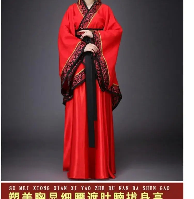 Long Sleeves Hanfu Long Dress Patchwork Ancient Style Chinese Traditional Costumes Performance Skirt Cheongsam Chinese Tang Suit