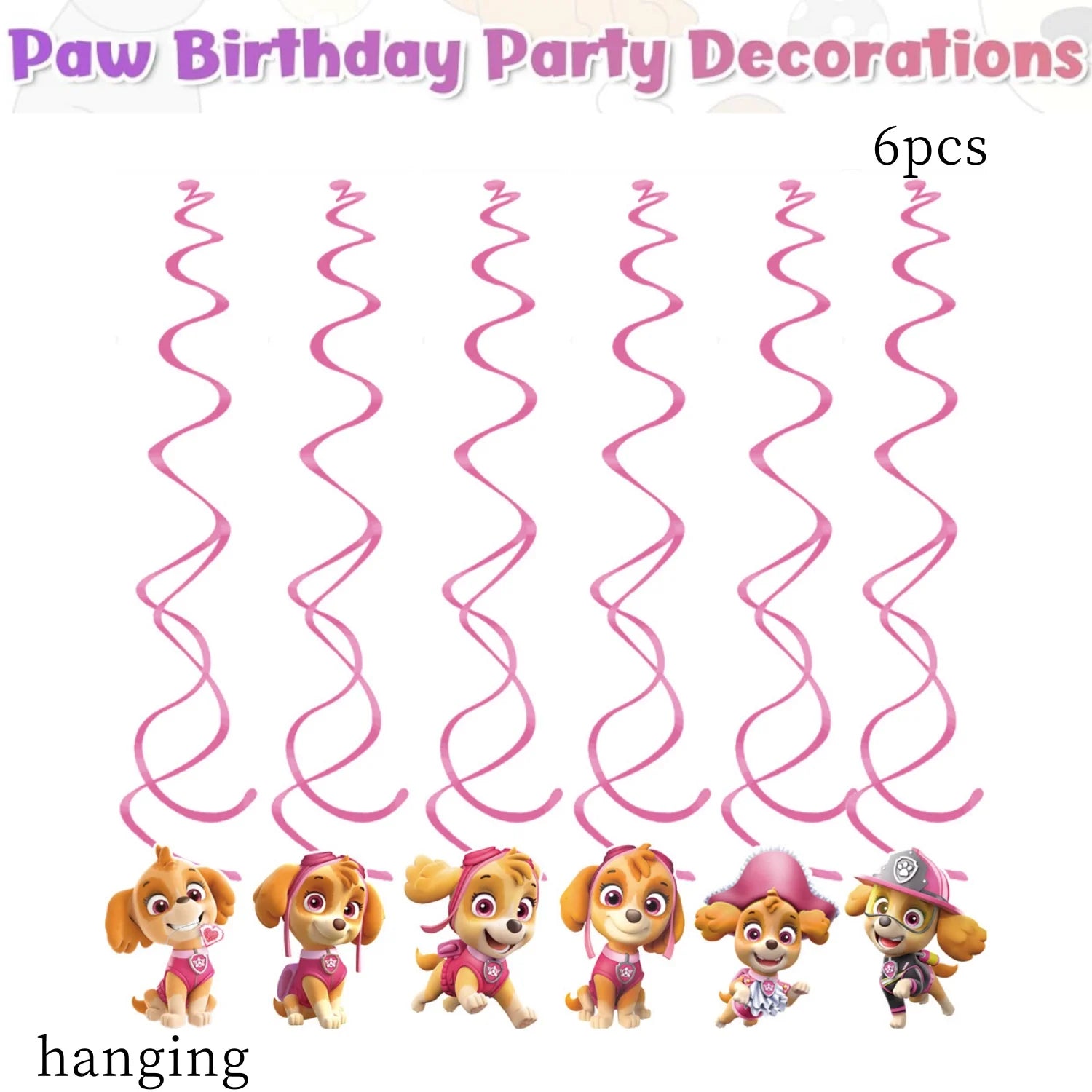 Paw Patrol Birthday Party Decor Dog Skye Disposable Tableware Tablecloth Cup Plate Baby Shower Kids Gift Girl Boy Party Supplies