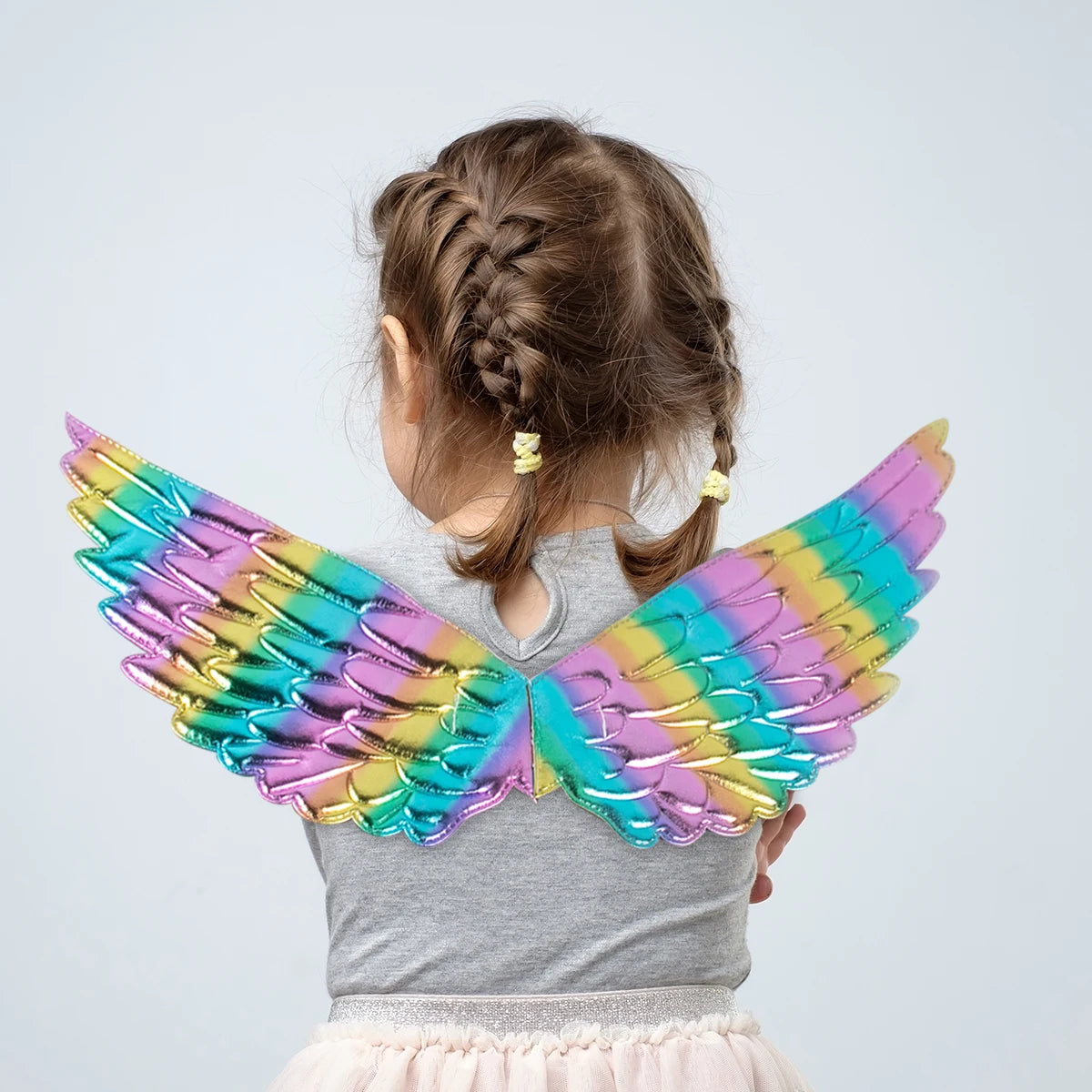 Unicorn Headband Girls' Fairy Rainbow Wings Flowers Headwear Accessory Unicorn Birthday Party Decoration Princess Dress Up Toys