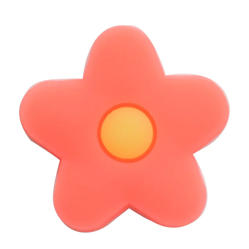 1Pcs PVC Hair Dryer Strawberry Cupcake Kids Shoe Charms Umbrella Crown Pink Series Buckle Clog Accessories Fit X-mas Gift
