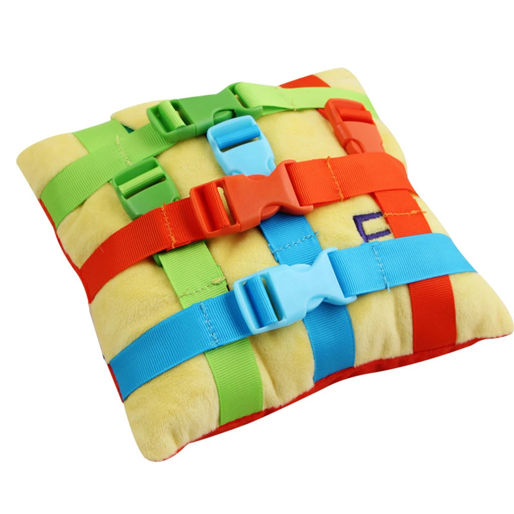 Sensory Quiet Book Kids Buckle Puzzle Color Matching Game Educational Toy