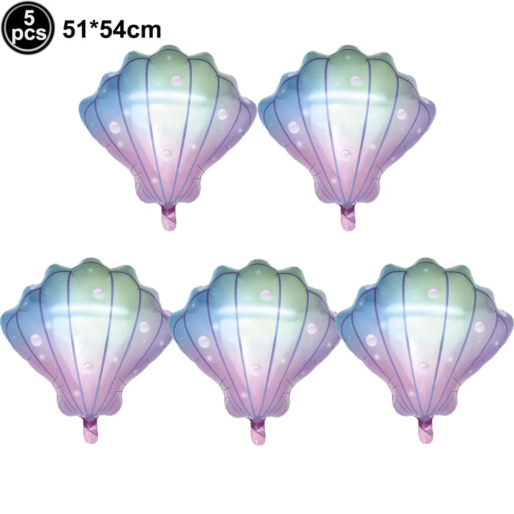 Standing Aluminum Film Smile Mermaid Balloon Children Birthday Partry Decor Supplies Lovely Surprise Toy Baby Shower Balloon