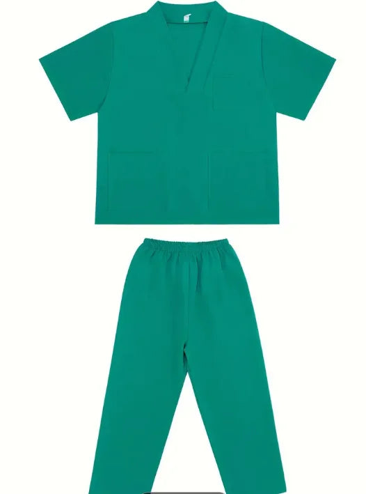 Boys Girls Simulation Doctor Nurse Work Uniform Cross with Toys Sets Kids Clothes Toddler Christmas Xmas Role Play Costum Party