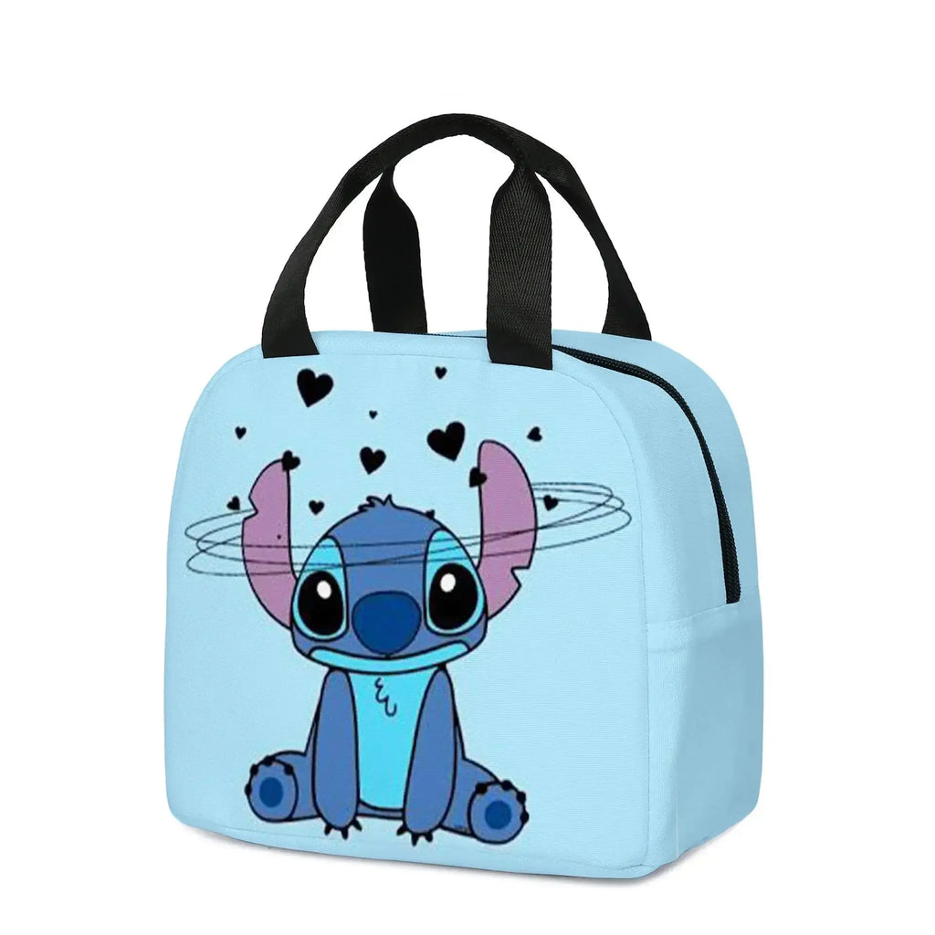 MINISO Stitch Children's Lunch Bag Primary School Lunch Box Bag Children's Best Gift Cartoon Mochila Best Gift for Children