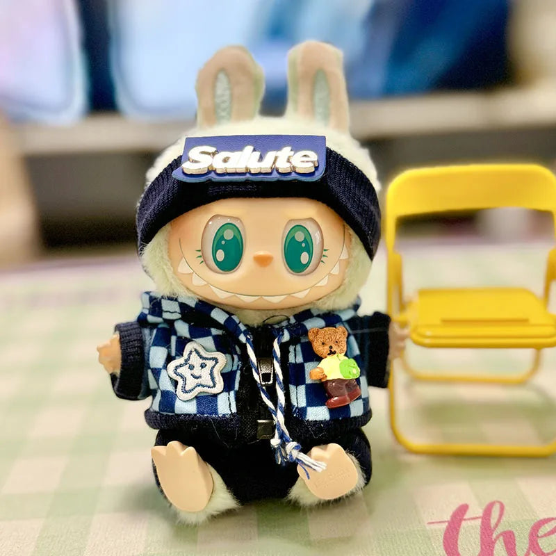 13 Styles Cute Mini Plush Doll'S Clothes Outfit Accessories Korea Kpop Exo Labubu II Idol Dolls Jumpsuit Sitting Party Clothing