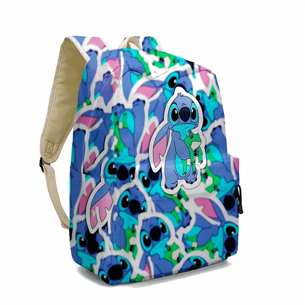MINISO Lilo & Stitch Angel Cosplay Costume Backpack Computer School Bag Xmas Gift