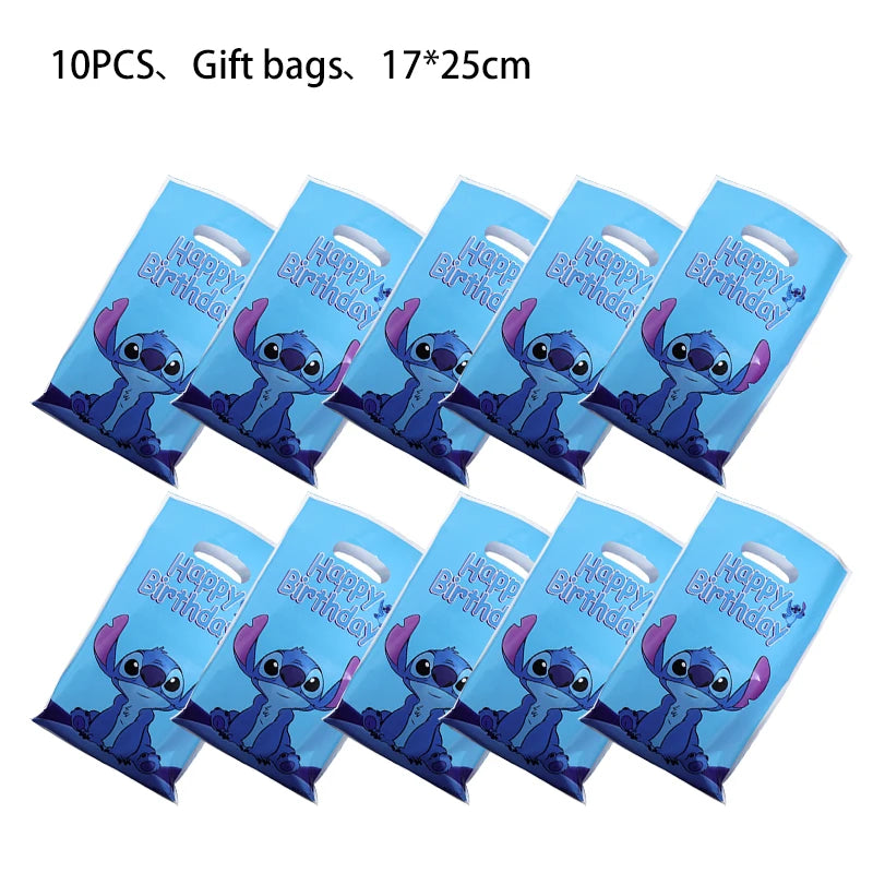 Stitch Party Supplies For Child Lilo And Stitch Birthday Party Decorations Balloons Banner Tablecloth Backdrop Tableware
