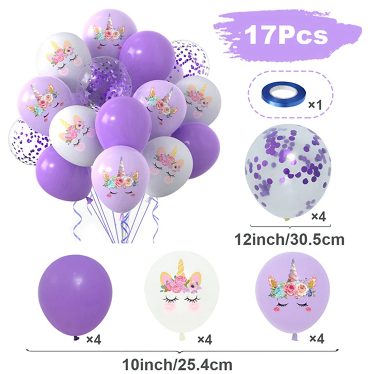 Pink Unicorn Latex Balloon Unicorn Theme Birthday Party Decoration Kids Girl Baby Shower Party Supplies Wedding Confetti Ballons