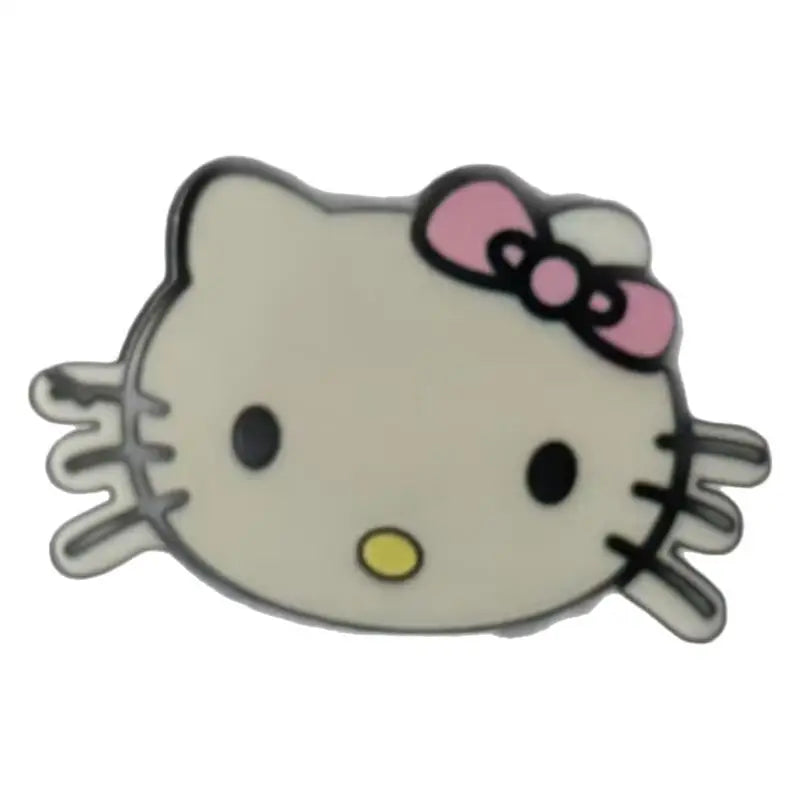 Sanrio Inspired Beaded Clips Set Kawaii KT Cat Hair Accessories with Acrylic Charm Multi-Use Decor Cute Anime Barrettes Gift