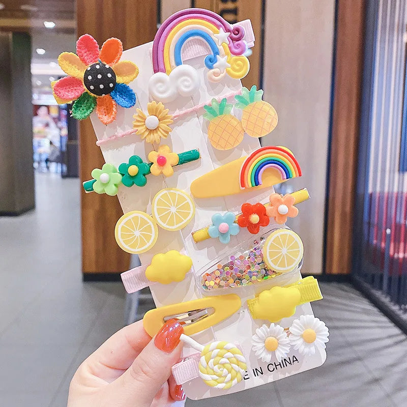 New In Sweet Candy Cartoon Elements Hair Accessories For Girls Kids Cute Hairpins Child Headdress