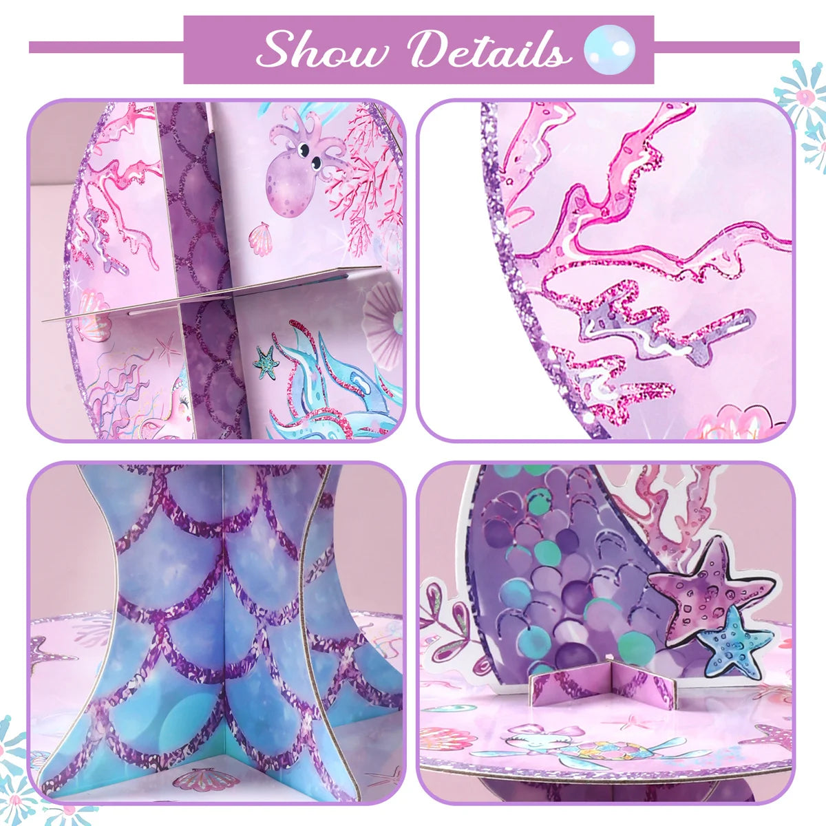 Mermaid Party Disposable Tableware Paper Plate Mermaid Birthday Party Decoration Girl Under the Sea Party Decoration Baby Shower