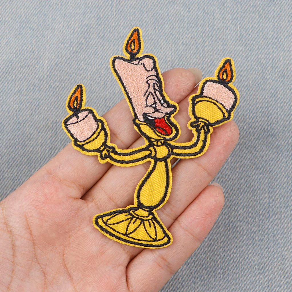 Cute Stitch Patches On Clothes Cartoon Mushu Dragon Embroidered Patches Animals Badges Iron On Patch DIY Clothing Accessories