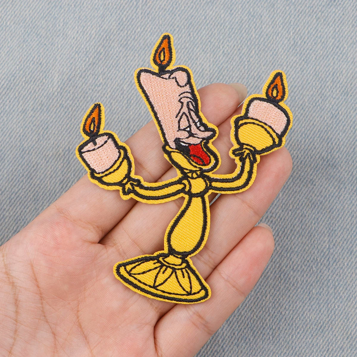 Cute Stitch Patches On Clothes Cartoon Mushu Dragon Embroidered Patches Animals Badges Iron On Patch DIY Clothing Accessories