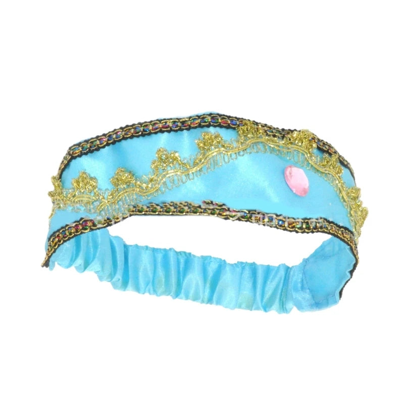 Girls Jasmine Headbands with Large Crystal Headwear Princess Arabian Hair Bands Arabian Princess Hair Bands Headpiece Wholesale