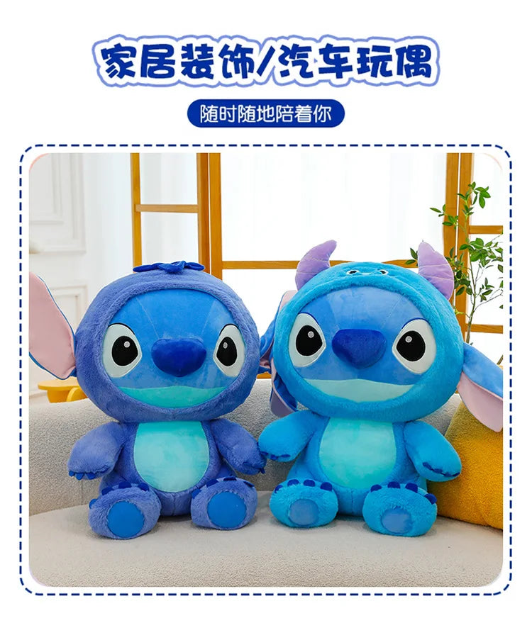 Big Size 55cm Cartoon Plush Toy Dolls Stitch Sullivan Doll Blue Stitch Kids Christmas Pillow Doll Baby Cloth Doll Ornament Gift