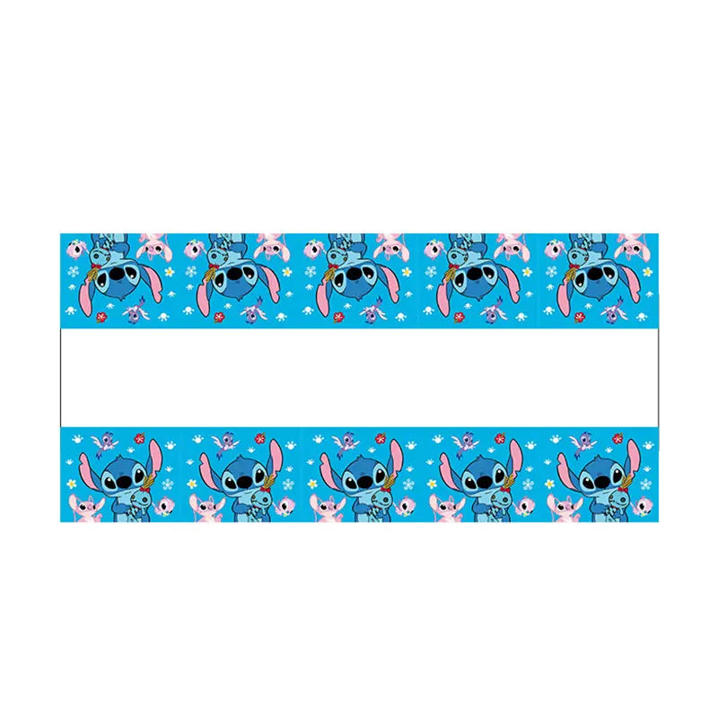 Stitch Birthday Party Decorations Tableware Cups Plates Tablecloth for Kids Foil Balloon Backdrop Lilo and Stitch Party Favors