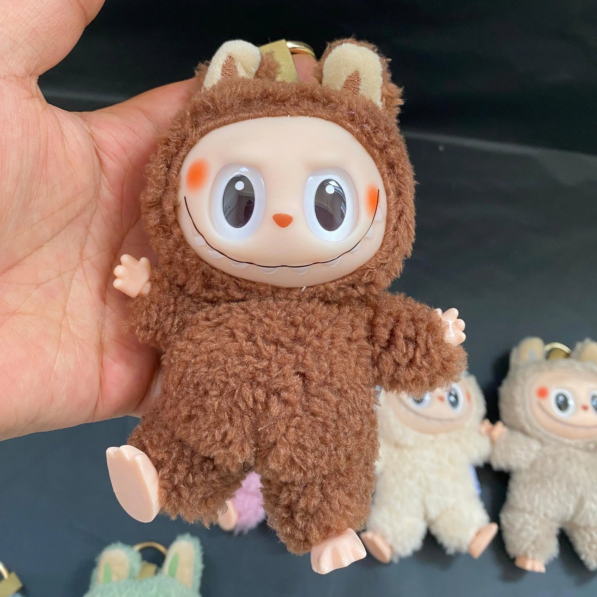 Macaron 2nd The Monsters Labubu Sitting Party Vinyl Plush Blind Box Decorative Surprise Box Doll Collection Decoration Gifts