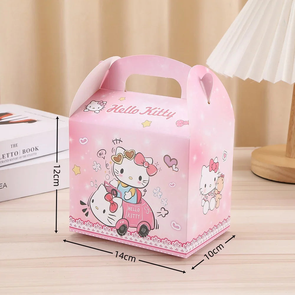 Hello Kitty Birthday Party Decorations Kawaii Cat Tableware Plate Tablecloth Baby Shower DIY stickers Girls Gifts Party Supplies