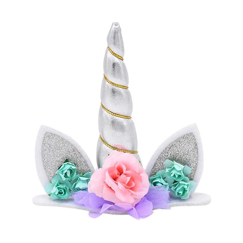 Rainbow Cake Toppers Baby Shower Girl 1st Birthday Party DIY Decoration Kid Cupcake Wrapper Wedding Unicorn Theme Party Supplies