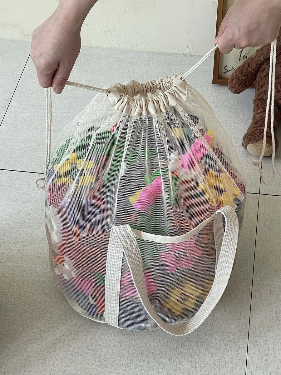 Baby Storage Bags Kids Toy Storage Bag Drawstring Bag Large Capacity Children Room Organizer Pouch