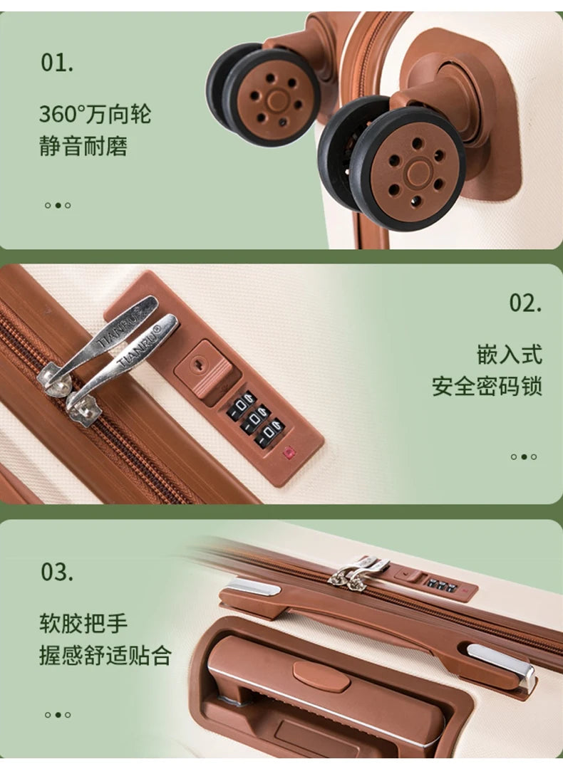 Hot!New Kids cartoon suitcase with handbag 20 inch girls trolley suitcase Travel luggage boys fashion rolling luggage