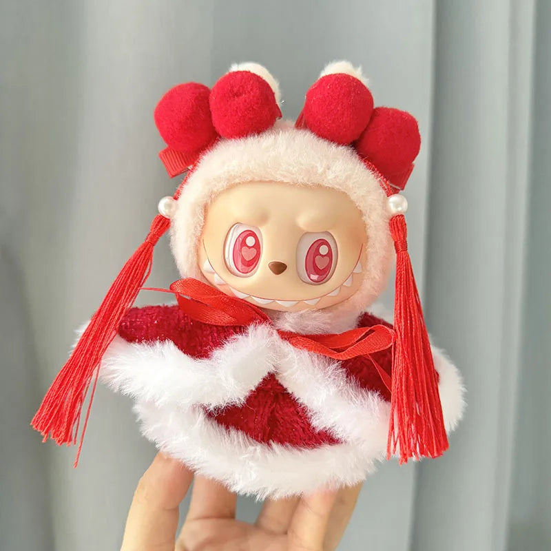 13 Styles Cute Mini Plush Doll'S Clothes Outfit Accessories Korea Kpop Exo Labubu II Idol Dolls Jumpsuit Sitting Party Clothing