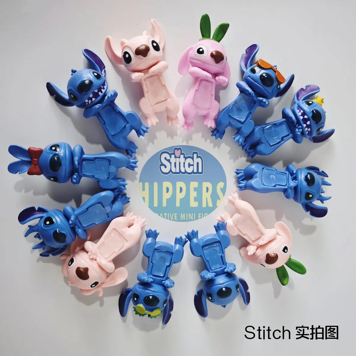 Stitch Angel Doll Blind Box Trendy Toy Desktop Car Screen Central Control Mobile Phone Decoration Cartoon Anime Handmade Gift