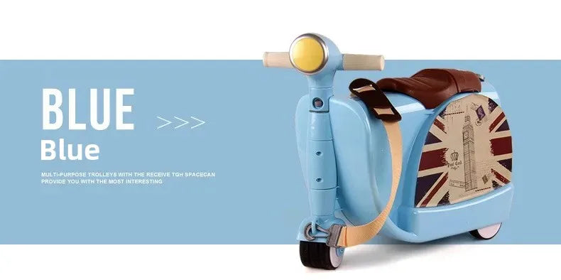 Children Travel luggage locker boy girl Can sit to Accept 50KG baby Multifunction creative suitcase kids Drag box