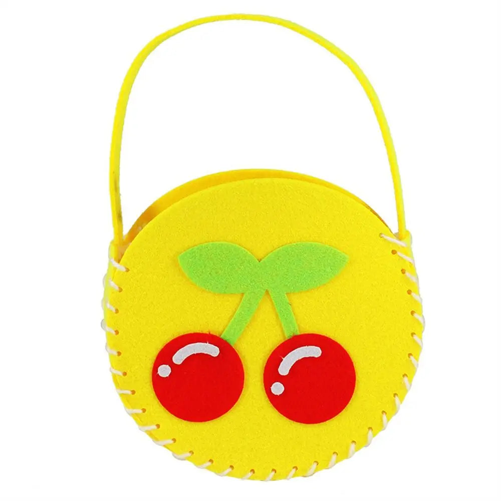 Non-Woven Fabric DIY Handbag Children Craft Toy Mini Bag Non-woven Cloth Colorful Handmade Bag Cartoon Animal Children Handbags