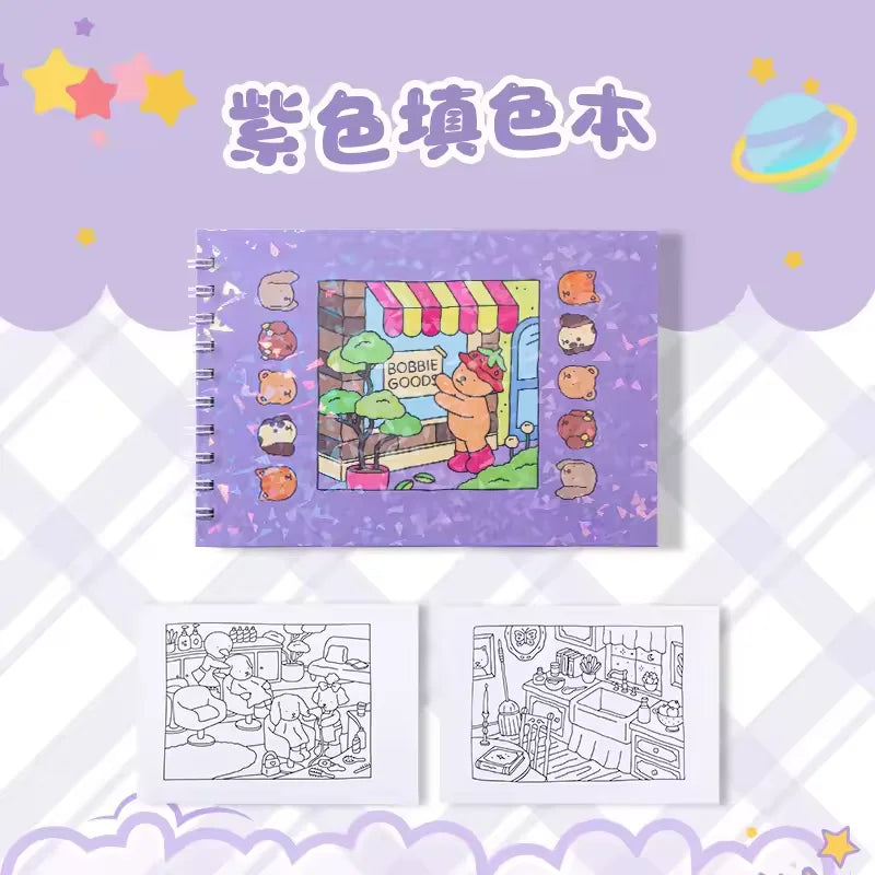 BOBBIE GOODS Coloring Book a coloring book with creative and interesting graffiti Painting Paper Drawing  Doodle Book Doodle Boo